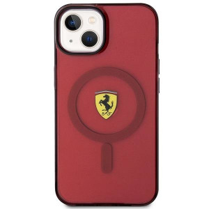Оригинален твърд гръб FERRARI Translucent MagSafe FEHMP14SURKR - iPhone 14 червен полупрозрачен - Img 3