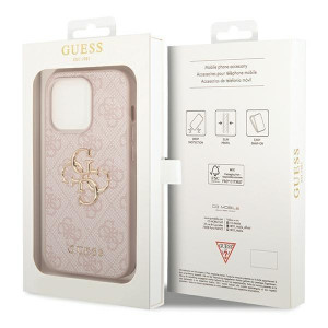 Оригинален твърд гръб GUESS 4G Big Metal Logo GUHCP15X4GMGPI - iPhone 15 Pro Max розов - Img 8