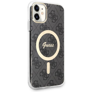 Оригинален твърд гръб GUESS 4G GUHMN61H4STK - iPhone 11 черен - Img 3