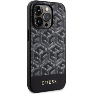 Оригинален твърд гръб GUESS GCube Stripes MagSafe GUHMP14XHGCFSEK - iPhone 14 Pro Max черен - Img 4