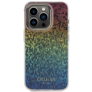 Оригинален твърд гръб GUESS IML Faceted Mirror Disco Iridescent - iPhone 14 Pro Max многоцветен - Img 3
