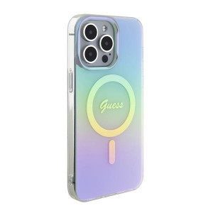 Оригинален твърд гръб GUESS IML Iridescent MagSafe GUHMP15XHITSQ - iPhone 15 Pro Max тюркоаз - Img 4