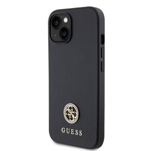 Оригинален твърд гръб GUESS Strass Metal Logo GUHCP15MPS4DGPK - iPhone 15 Plus черен - Img 2