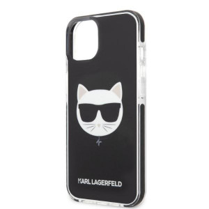 Оригинален твърд гръб KARL LAGERFELD Choupette Head KLHCP13STPECK - iPhone 13 mini черен - Img 6