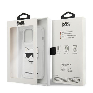 Оригинален твърд гръб KARL LAGERFELD Choupette Head KLHCP13XCTR - iPhone 13 Pro Max прозрачен - Img 8