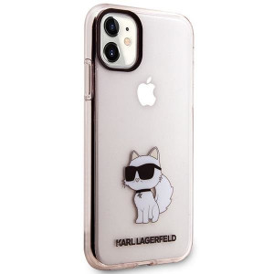 Оригинален твърд гръб KARL LAGERFELD Ikonik Choupette KLHCN61HNCHTCP - iPhone 11 розов - Img 4
