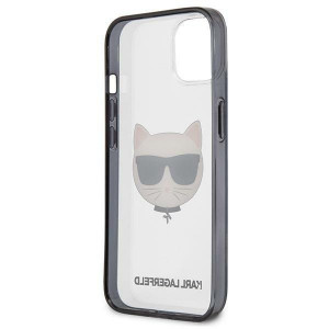 Оригинален твърд гръб KARL LAGERFELD Ikonik Choupette KLHCP13SHCHCK - iPhone 13 mini прозрачен - Img 7