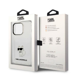 Оригинален твърд гръб KARL LAGERFELD Ikonik Choupette KLHCP14XHNCHTCT - iPhone 14 Pro Max прозрачен - Img 8