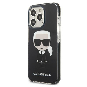 Оригинален твърд гръб KARL LAGERFELD Ikonik Karl KLHCP13LTPEIKK - iPhone 13 Pro черен - Img 2