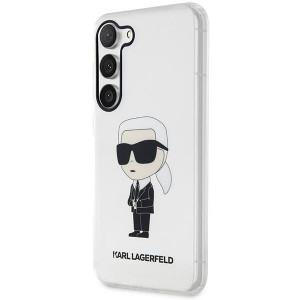 Оригинален твърд гръб KARL LAGERFELD Ikonik KARL LAGERFELD KLHCS23MHNIKTCT - Samsung Galaxy S23+ прозрачен - Img 2