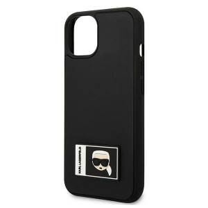 Оригинален твърд гръб KARL LAGERFELD Ikonik Patch KLHCP13M3DKPK - iPhone 13 черен - Img 6