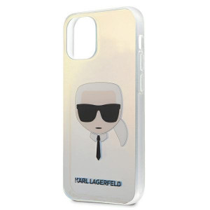 Оригинален твърд гръб KARL LAGERFELD Iridescent Karl's Head KLHCP12SPCKHML - iPhone 12 mini многоцветен - Img 4