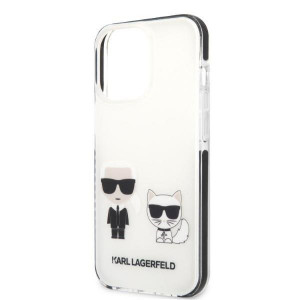 Оригинален твърд гръб KARL LAGERFELD Karl & Choupette KLHCP13LTPEKCW - iPhone 13 Pro бял - Img 6