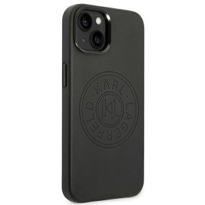 Оригинален твърд гръб KARL LAGERFELD Leather Perforated Logo KLHCP14MFWHK - iPhone 14 Plus черен - Img 4
