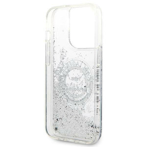 Оригинален твърд гръб KARL LAGERFELD Liquid Glitter RSG KLHCP14LLCRSGRS - iPhone 14 Pro сребрист - Img 7