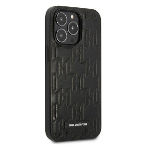 Оригинален твърд гръб KARL LAGERFELD Monogram Plaque KLHCP13LMNMP1K - iPhone 13 Pro черен - Img 4