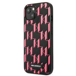 Оригинален твърд гръб KARL LAGERFELD Monogram Plaque KLHCP13SMNMP1P - iPhone 13 mini розов - Img 2