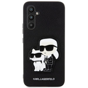 Оригинален твърд гръб KARL LAGERFELD Saffiano Karl & Choupette KLHCA34SANKCPK - Samsung Galaxy A34 5G черен - Img 3