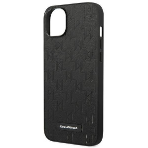 Оригинален твърд гръб KARL LAGERFELD Saffiano Mono Metal Logo KLHCP14MSAKLHPK - iPhone 14 Plus черен - Img 6