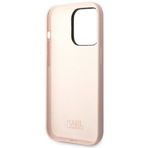Оригинален твърд гръб KARL LAGERFELD Silicone Choupette Body KLHCP14XSLCTPI - iPhone 14 Pro Max светлорозов - Img 7