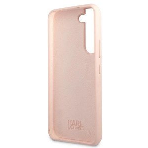 Оригинален твърд гръб KARL LAGERFELD Silicone Ikonik Karl & Choupette KLHCS22MSSKCI - Samsung Galaxy S22+ светлорозов - Img 7