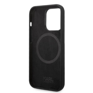 Оригинален твърд гръб KARL LAGERFELD Silicone Ikonik MagSafe KLHMP14XSNIKBCK - iPhone 14 Pro Max черен - Img 7