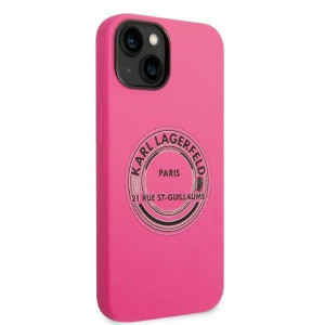 Оригинален твърд гръб KARL LAGERFELD Silicone RSG KLHCP14MSRSGRCF - iPhone 14 Plus розов - Img 4