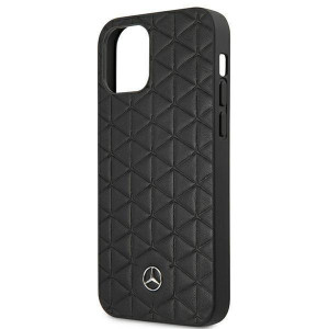 Оригинален твърд гръб MERCEDES Leather Quilted Embossed MEHCP12LSPSBK - iPhone 12 Pro Max черен - Img 6