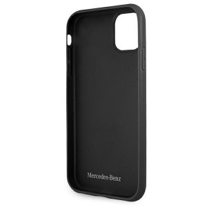 Оригинален твърд гръб MERCEDES Leather Stars MEHCN61PSQBK - iPhone 11 черен - Img 7