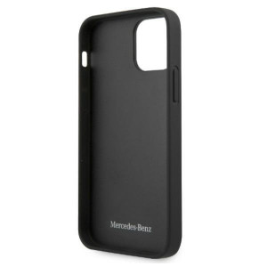Оригинален твърд гръб MERCEDES Leather Stars MEHCP12LPSQBK - iPhone 12 Pro Max черен - Img 7