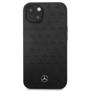 Оригинален твърд гръб MERCEDES Leather Stars MEHCP13SPSQBK - iPhone 13 mini черен - Img 3