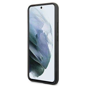 Оригинален твърд гръб MERCEDES Leather Stars MEHCS22MPSQBK - Samsung Galaxy S22+ черен - Img 5