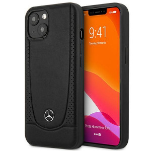 Оригинален твърд гръб MERCEDES Leather Urban MEHCP14MARMBK - iPhone 14 Plus черен - Img 1