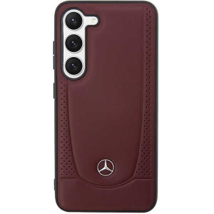 Оригинален твърд гръб MERCEDES Leather Urban MEHCS23SARMRE - Samsung Galaxy S23+ червен - Img 3