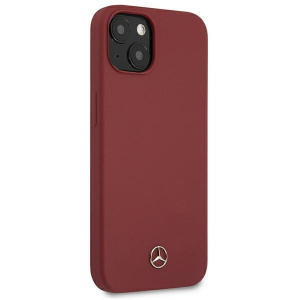 Оригинален твърд гръб MERCEDES Silicone MEHCP13SSILRE - iPhone 13 mini червен - Img 4