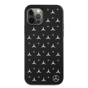 Оригинален твърд гръб MERCEDES Stars MEHCP12MESPBK - iPhone 12 / 12 Pro сребрист - Img 3