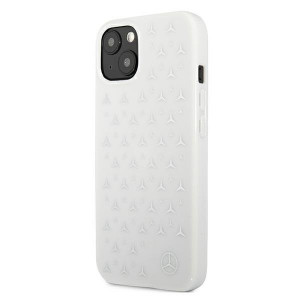 Оригинален твърд гръб MERCEDES Stars MEHCP13MESPWH - iPhone 13 сребърен бял - Img 2