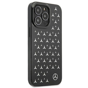 Оригинален твърд гръб MERCEDES Stars MEHCP13XESPBK - iPhone 13 Pro Max сребрист / черен - Img 4