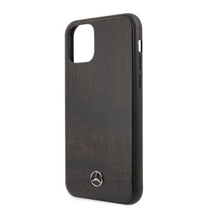 Оригинален твърд гръб MERCEDES Wood MEHCN58VWOBR - iPhone 11 Pro кафяв - Img 7
