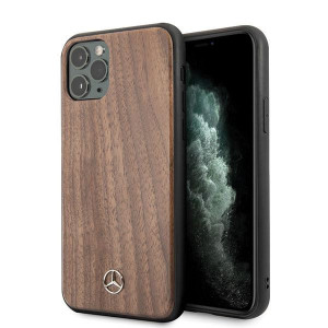 Оригинален твърд гръб MERCEDES Wood MEHCN65VWOLB - iPhone 11 Pro Max кафяв - Img 9