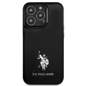 Оригинален твърд гръб US POLO Horses Logo USHCP13LUMHK - iPhone 13 Pro черен - Img 3