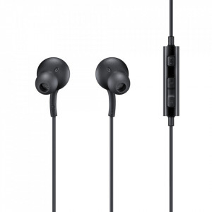 Оригинални слушалки с кабел SAMSUNG жак 3.5mm EO-IA500BBEGWW черни - Img 4