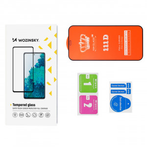 Плосък закален стъклен протектор 9H WOZINSKY - Samsung Galaxy S24 Ultra с черна рамка - Img 2