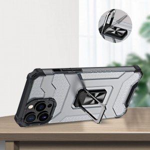 Подсилен гръб със стойка Crystal Ring - iPhone 12 Pro Max червен - Img 9