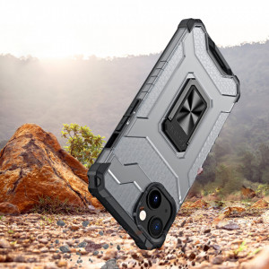 Подсилен гръб със стойка Crystal Ring - iPhone 13 черен - Img 4