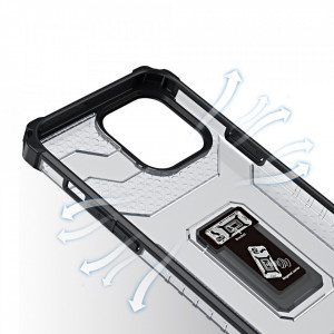 Подсилен гръб със стойка Crystal Ring - iPhone 13 Pro син - Img 4