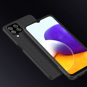 Подсилен гръб с гел рамка NILLKIN Textured - Samsung Galaxy A22 черен - Img 9