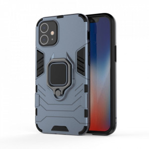 Подсилен гръб с магнитна стойка Ring Armor - iPhone 12 mini син - Img 2