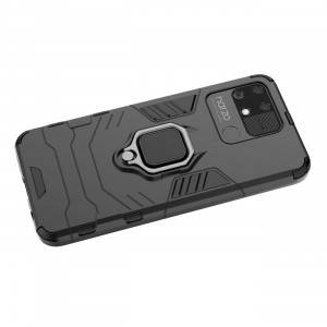 Подсилен гръб с магнитна стойка Ring Armor - Realme narzo 50A черен - Img 5