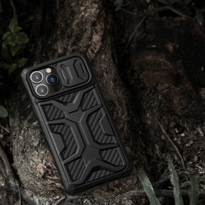 Подсилен гръб с подвижно покритие за камерата NILLKIN Adventruer - iPhone 13 Pro Max син - Img 8